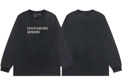 Enfants Riches Déprimés Classic Brand Logo Long-Sleeve - Washed Black