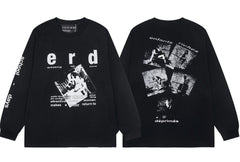 Enfants Riches Déprimés "e r d" Collage Long-Sleeve  - Black