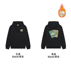 Drôle de Monsieur Black Playing Card Graphic Heavyweight Hoodie