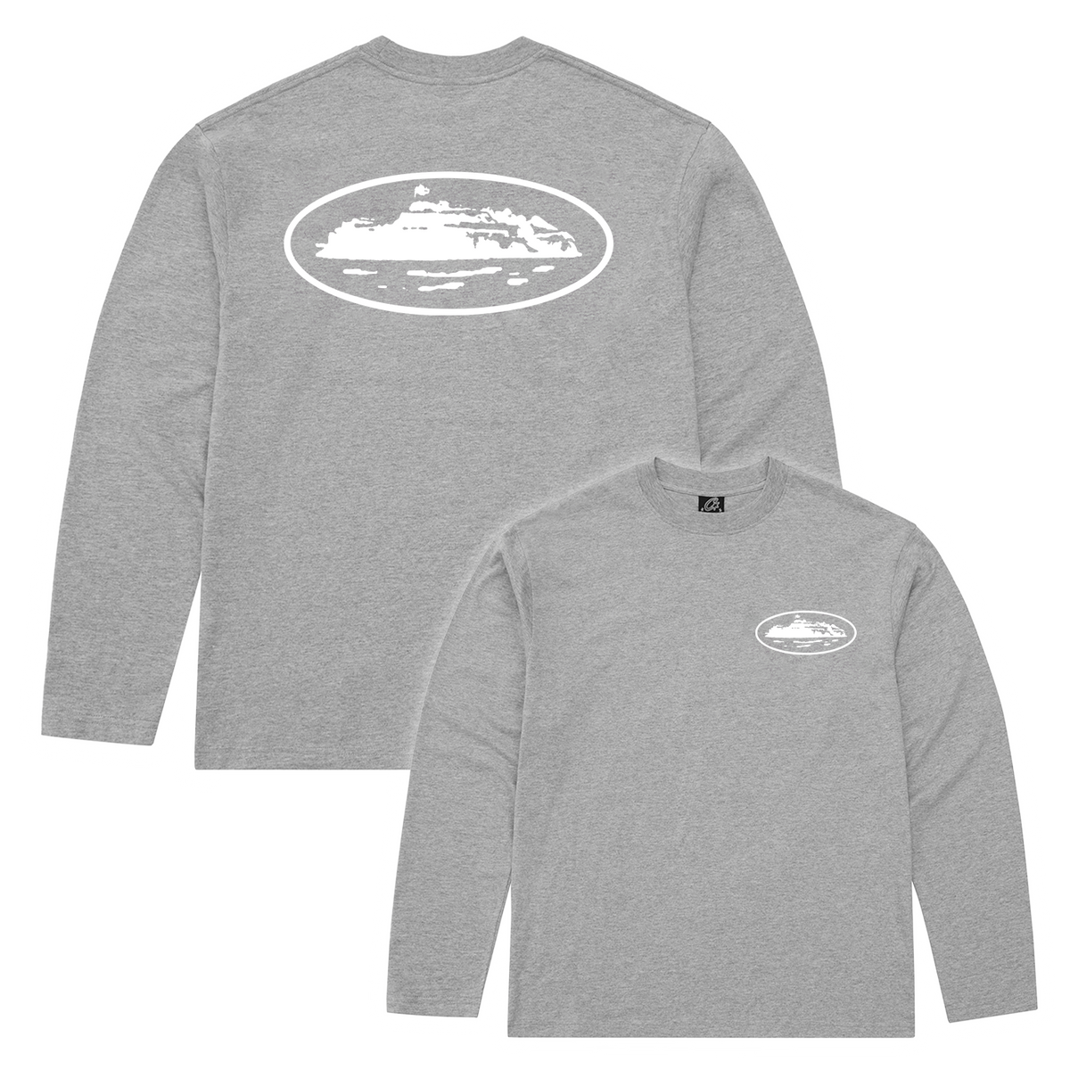 OG ISLAND LS TEE [HEATHER GREY]