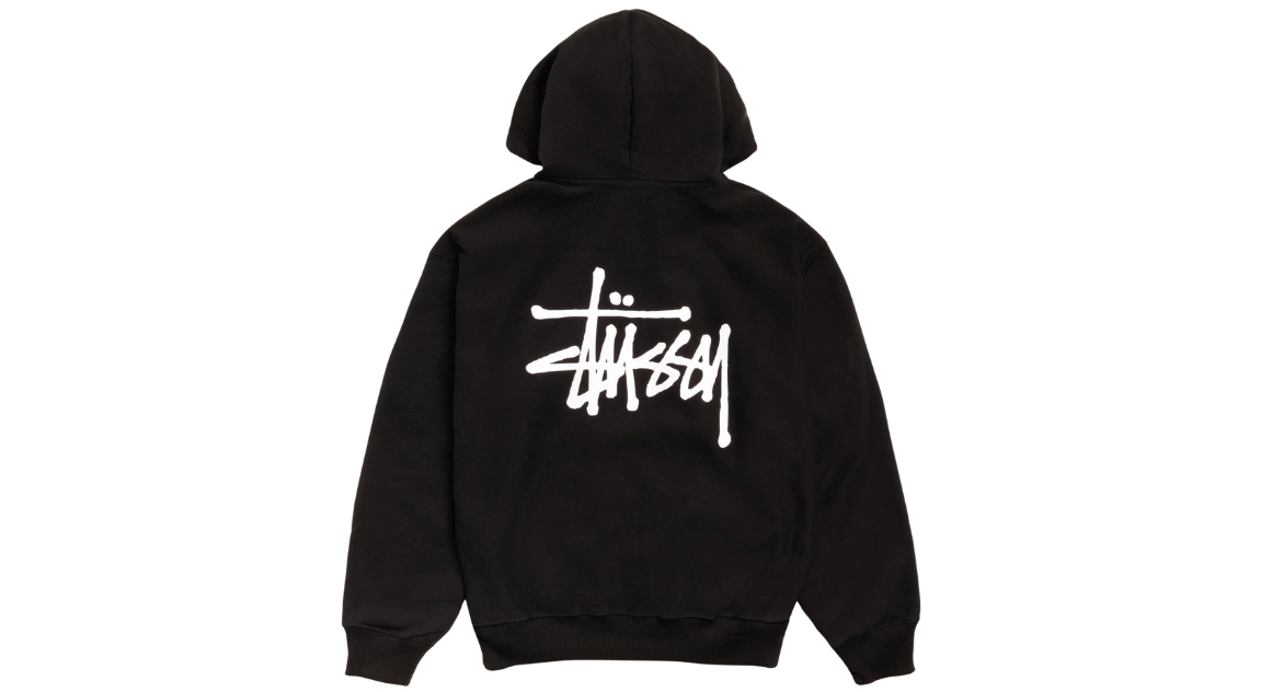 Stussy Basic Zip Hoodie Black